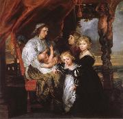 Peter Paul Rubens Deborah Kip Sir Balthasar Gerbiers wife, and her children oil painting reproduction